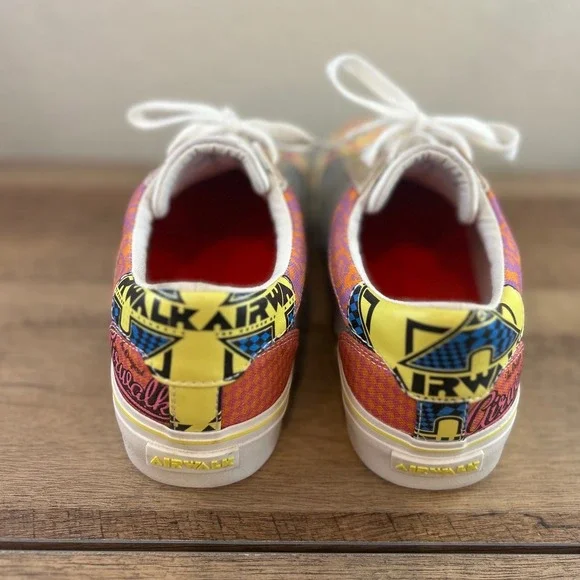 Airwalk Womens WAALYA2-J Low Top Skate Sneakers Multi Color Pattern Size 9.5M - Picture 4 of 6